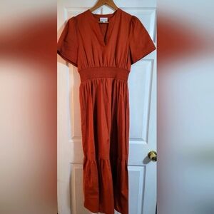 Sugarlips Rust Maxi Dress